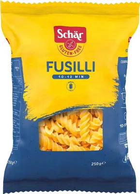 Produktbild von TEIGWAREN (MAIS-REIS) GLUTENFREIE FUSILLI 250 g – SCHAR