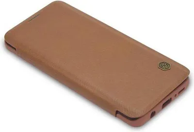 Zdjęcie produktu dla Brązowe etui bez logo Samsung Galaxy S9 Plus Book Case – Etui na karty –