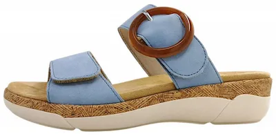 Image de Sandales Remonte Damenschuhe, confortables, bleues, pour le quotidien