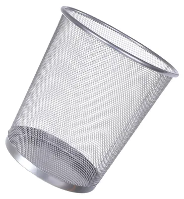 Obrázek produktu pro Mesh Iron Trash Can Open Top Large Capacity Well Ventilated Round Waste Basket Bin for Home Office
