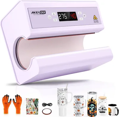 Produktbild von 30OZ Auto Becher-Heißpresse, automatisch Pressen/Lösen, Temperatur/Zeit-Setting, 11-30OZ Keramik/Glas, inkl. Sublimationspapier & Zubehör
