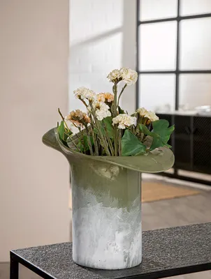 Produktbild von GILDE Vase Ambos grün H. 27 cm, 59895