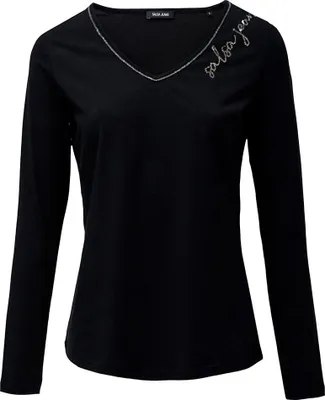 Produktbild von Salsa Jeans 21010451 Slim Fit Pullover Mit V-ausschnitt Schwarz S Frau Schwarz S