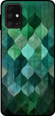 Produktbild von Smartphonica Telefon Fall geeignet für Samsung Galaxy M31s mit grünen Blättern drucken - TPU Backcover Fall grünes Blatt Design - Grün
