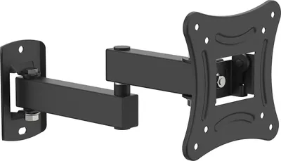 Produktbild von Wandhalterung für Fernsehgeräte, geeignet für Fernseher mit einer Bildschirmgröße von 10 bis 27 Zoll, VESA-Standard 75x75 mm bis 100 x 100 mm, maximales Gewicht 15 kg, neigbar