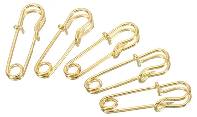 Sicherheitsnadeln, groß, goldfarben, 20 Stück, 3,5 cm