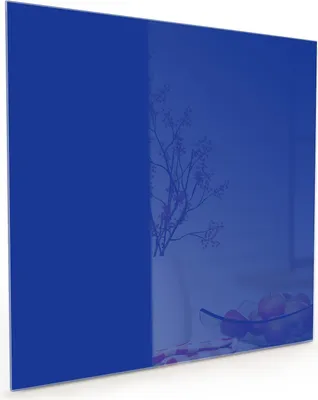 Produktbild von Küchenrückwand Spritzschutz Glas mit Motiv Königsblauer Hintergrund II 40 x 40 cm