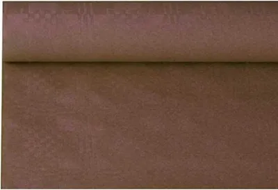 Produktbild von Papiertischtuch mit Damastprägung 6 m x 1,2 m, braun