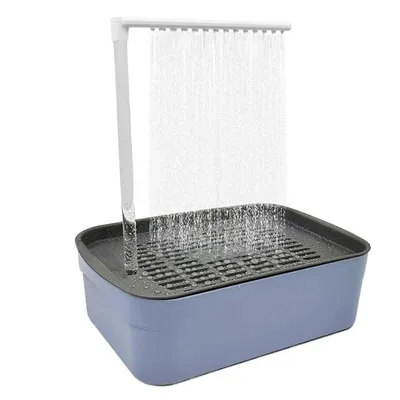Produktbild von Vogeldusche für Wellensittiche,Vogeltränke mit automatischer Wasserzirkulation, spritzwassergeschützt, für saubere Vögel