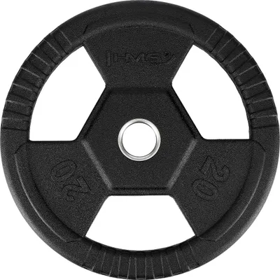 Produktbild von Toh20 Schwarz Gummierte Olympische Platte 20 Kg Hms