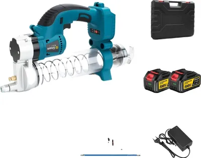 Produktbild von Bürstenlose elektrische Fettpresse, 960W Leistung, Hochdruckleistung, 2 Batterien