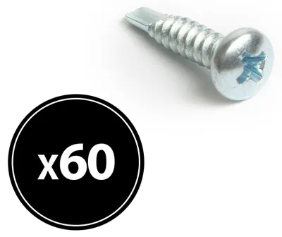 Immagine prodotto di Viti autofilettanti 4,2x19 mm - 60 pezzi - Per metallo e legno - 1 pezzo [04806].
