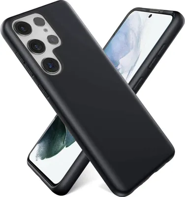 Image de Housse pour Samsung Galaxy S23 Ultra Housse de protection en silicone Gel Case Housse pour téléphone portable, noir
