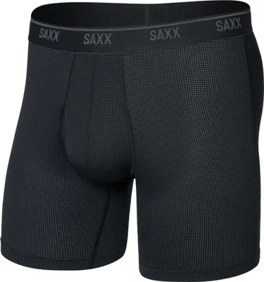 Produktbild von SAXX Herren QUEST Quik-dry Mesh Boxer Brief FLY BLACK : XL Größe: XL