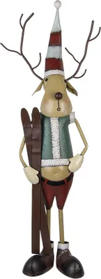 Produktbild von Clayre & Eef Figur Hirsch 48x28x126 cm Beige Metall
