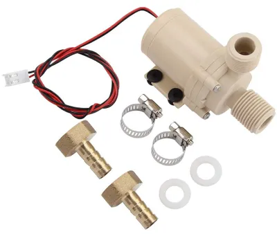 Image de Pompe solaire 12V Jadeshay, pompe de circulation pour eau chaude/froide, pompe submersible, débit de 8 litres par minute, pompe à eau pour chauffage, portée de 3 mètres