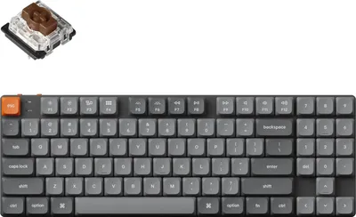 Image de Keychron K13 Max Kabelloss Clavier mécanique QMK/VIA, RGB LED, QWERTY US, Low Profile, Gateron Mechanical Brown K13M-H3