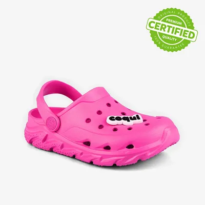 Produktbild von Coquiair Sommer Clogs für Kinder, Fuchsia, ergonomisch, antibakteriell, rutschfest