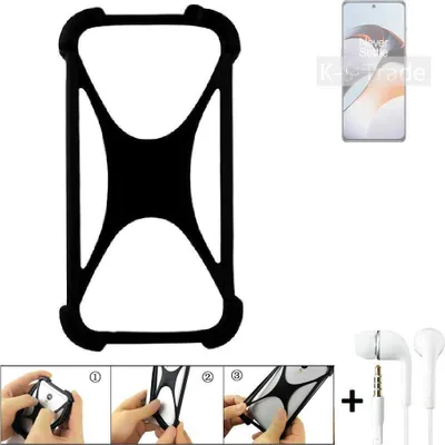 Produktbild von K-S-Trade Handy-Hülle + headphones kompatibel mit OnePlus Ace 2 Schutz-Hülle Bumper Silikon Cover Case Silikoncase Silikonbumper TPU Softcase