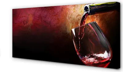 Produktbild von Leinwandbild 100x50 Wandkunst Rotwein