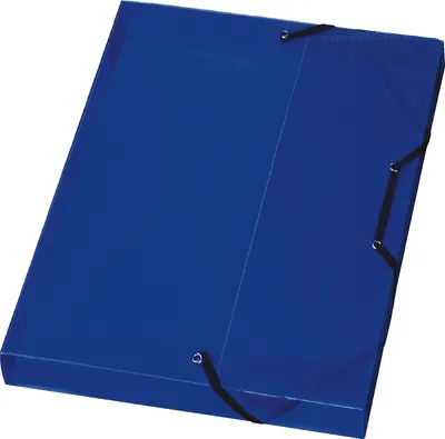 Produktbild von Heftbox A4 blau/transluzent Packung mit 14 Stück