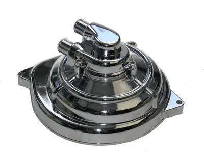 Image de Pompe à eau chromée complète pour moteur 50cc Minarelli Yamaha Aerox, Nitro, SR50