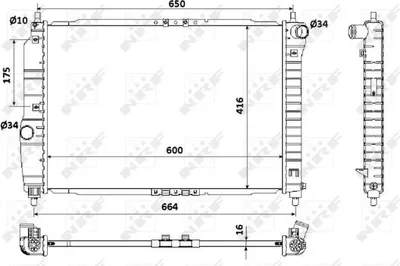 Zdjęcie produktu dla Chłodnica Deawoo/Chevrolet Kalos 02- 1.2/1.4/1.4 16V/1.5