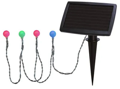 Produktbild von Star Trading 477-59, Wand-/Deckenbeleuchtung für den Außenbereich, Mehrfarbig, IP44, Garten, Dämmerungssensor, 20 Glühbirne(n)