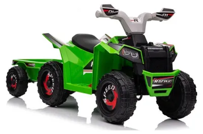 Obrázok produktu pre XMX630T Zelená batériová štvorkolka s prívesom