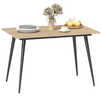 Immagine prodotto di Tavolo da pranzo allungabile per 6-8 persone | Colore: Marrone | Dimensioni: 120x75x77 cm