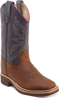 Produktbild von Old West Leder Westernreitstiefel Westernstiefel Kinder Conroe, Größe:28