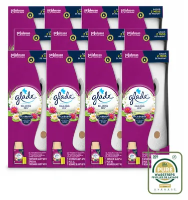 Produktbild von 12 x Glade Automatik-Spray Starterset Relaxing Zen - 269 ml - Vorratspackung - 12 Stücke