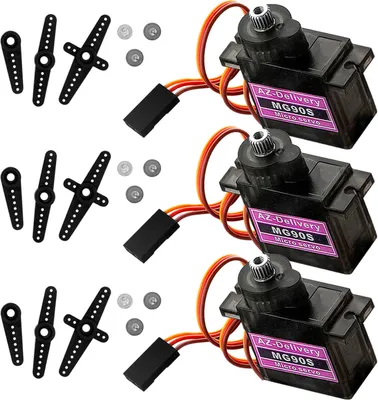 Produktbild von AZ-Delivery Aktoren MG90S Micro Servomotor kompatibel mit Arduino, 3x Set