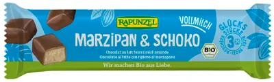 BATONIKI MARCEPANOWE Z MIODEM W CZEKOLADZIE MLECZNEJ BIO 50 g - RAPUNZEL