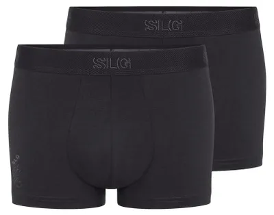 Produktbild von sloggi 2er Pack SLG Base Retro Short / Pant Hoher Tragekomfort dank flachem Taillenband, Optimierte Schnittführung für perfekte Passform, Elegantes Design mit dezentem Markenlogo schwarz meliert XL