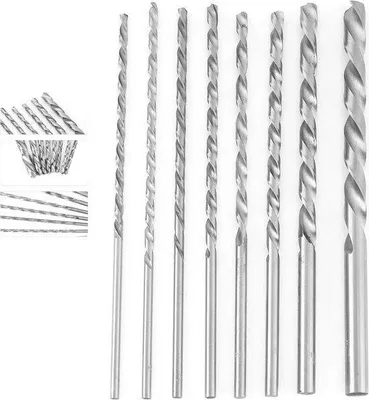 Immagine prodotto di Set di punte elicoidali HSS da 8 pezzi, 4-10 mm, acciaio rapido