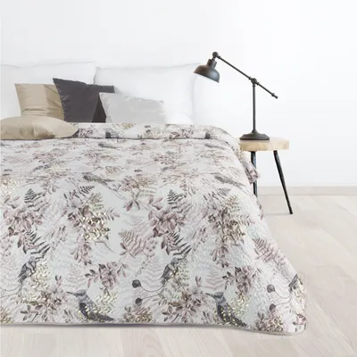 Obrázek produktu pro Přehoz na postel POLY bílý béžový 220x240 cm bílý béžový