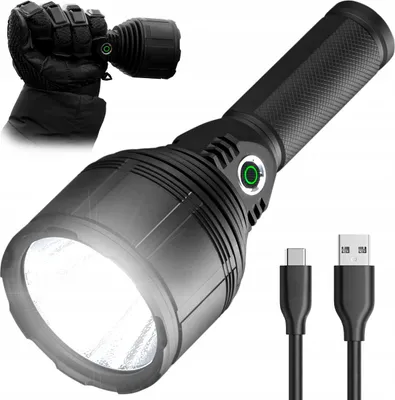 Produktbild von Vayox Taschenlampe VA0044 Pro Series | 3000lm | XHP9090 30W | IPX6 | 5000mAh | 5 Modi | USB-C | Schwarz
