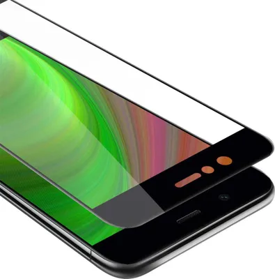 Produktbild von Cadorabo Panzerfolie für Huawei NOVA 2 Schutzfolie in Schwarz Vollbild Folie Tempered Display Schutzglas