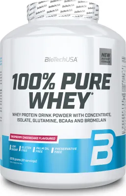 Zdjęcie produktu dla Biotech Usa 100% Pure Whey 2270G O Smaku Sernika Z Malinami