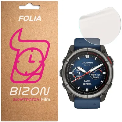 Produktbild von Matte Folie für Garmin Quatix 8 Pro 47 mm, Bizon Watch Film Sun, 1 Stück