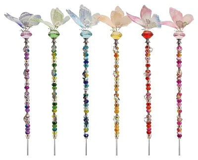Produktbild von Feenfiguren mit Schmetterlingsdekor für Garten und Rasen