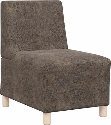 Produktbild von Modulares Sofa ohne Armlehnen Dunkelgrau 55 cm WildKunstleder