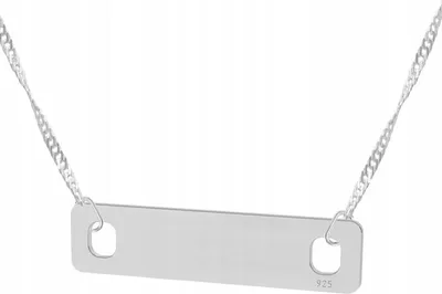 Immagine prodotto di Collana in argento con medaglione rettangolare Square, rettangolo, quadrato, ARGENTO 925