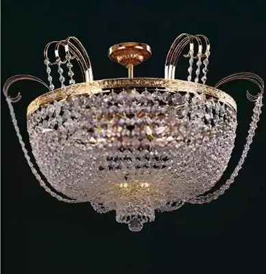 Zdjęcie produktu dla żyrandol sufitowy żyrandol lampa sufitowa złota lampa kryształowa