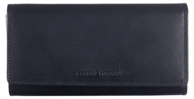 Imagen del producto de GREENBURRY Cuero monedero Fiorentina Long Wallet RFID Black