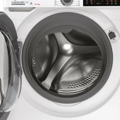 Produktbild von Hoover HDQ496AMBS/1-S Waschtrockner 9/6 kg Aquastop hOn App Eco-Power Extra Care