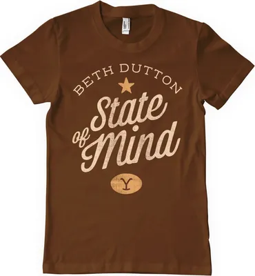 Produktbild von Beth Dutton State Of Mind T-Shirt - Large - Brown