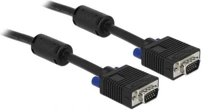 Produktbild von DeLOCK 10m VGA Cable, 10 m, VGA (D-Sub), VGA (D-Sub), Schwarz, Männlich/Männlich