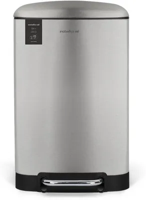 Image de Poubelle de cuisine à pédale, 20 litres, en acier inoxydable